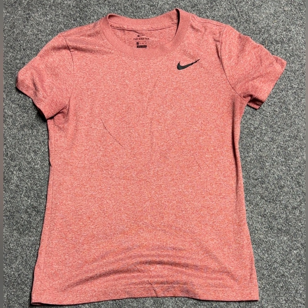 Nike Heathered Tee with Black Swoosh